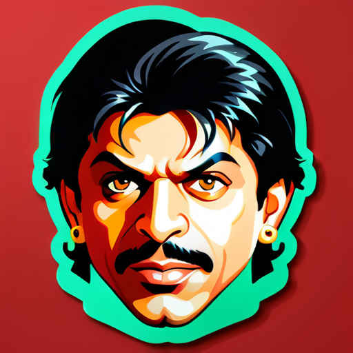 Sarukh Khan Bollywood-Held sticker