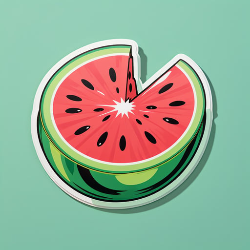 Frische Wassermelone sticker