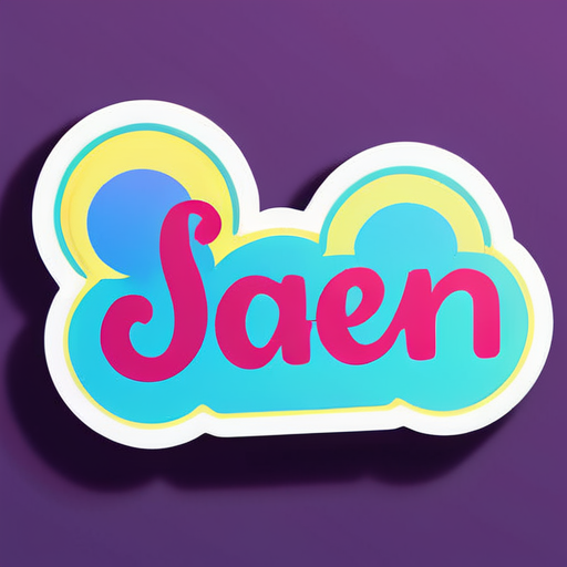 Jaden name sticker sticker