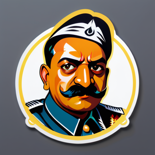 indian adolf hitler sticker