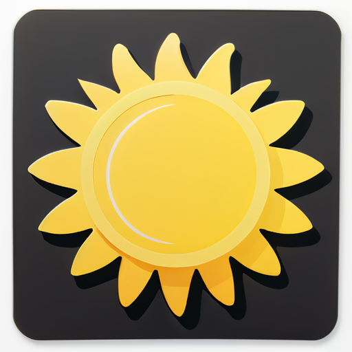 Yellow Sun sticker