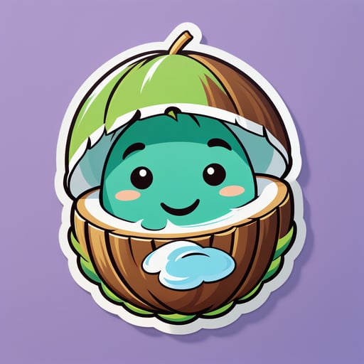 Thoughtful Coconut sticker