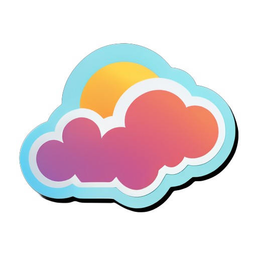 Cloud sticker