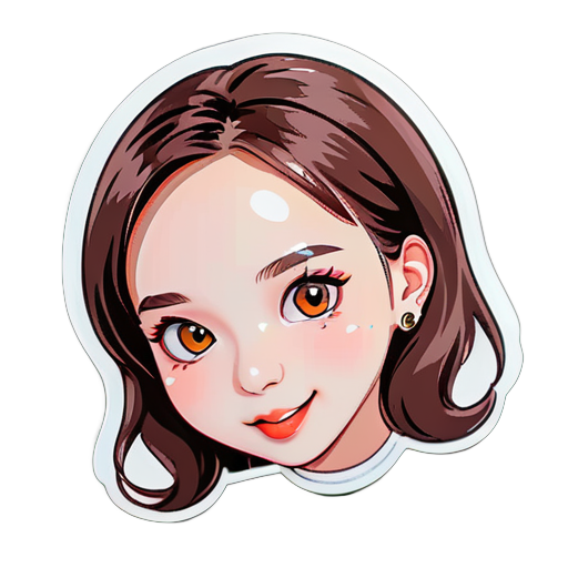 make me a sticker of nayeon twice's face sticker