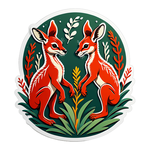 Kindred Kangaroo Paw Verwandtschaft sticker