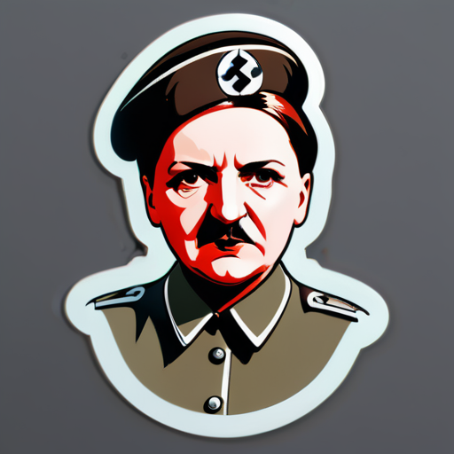 mujer adolf hitler sticker