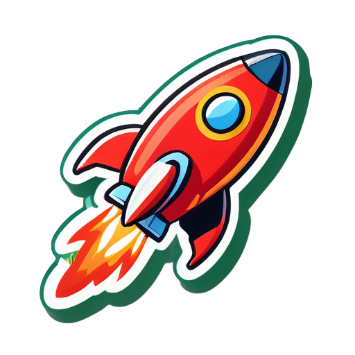 Rocket sticker