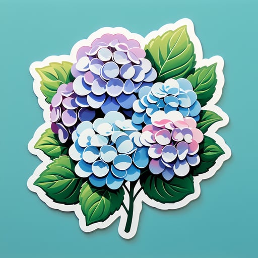 Harmonie Céleste des Hortensias sticker