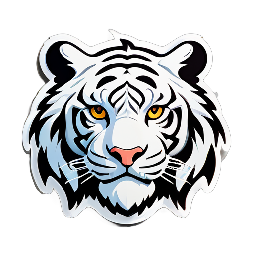 White Tiger sticker