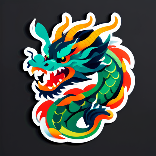 Chinese Dragon sticker