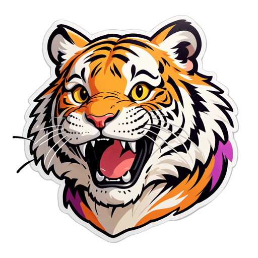 Hopeful Tiger Meme sticker