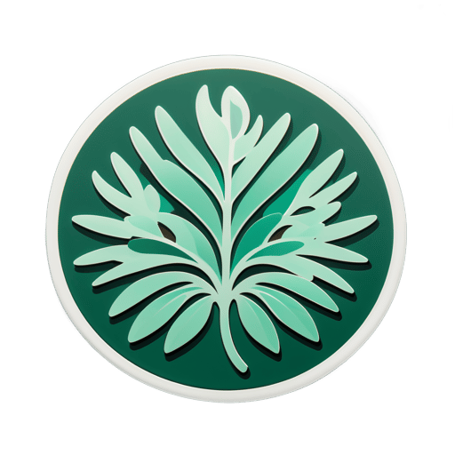 Emerald Eucalyptus Elegy sticker