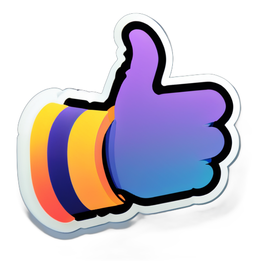 thumb up sticker