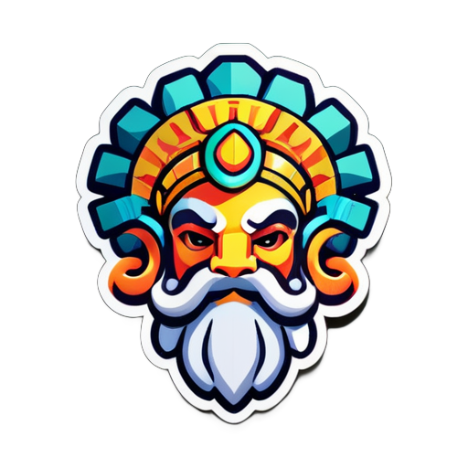 God of ram sticker