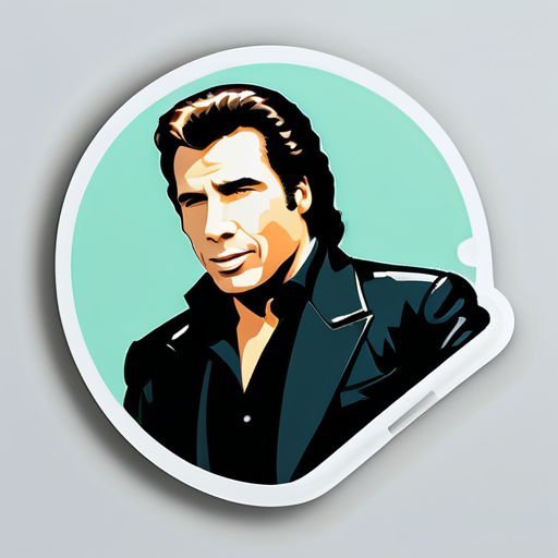 travolta sticker