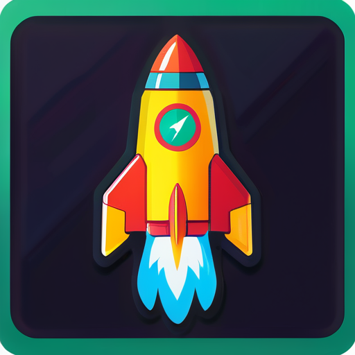 un VPN rocket sticker