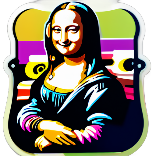 crear stickers de la monalisa sticker