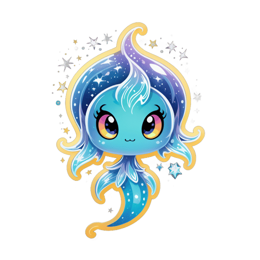 Sparkly Will-o-the-Wisp sticker