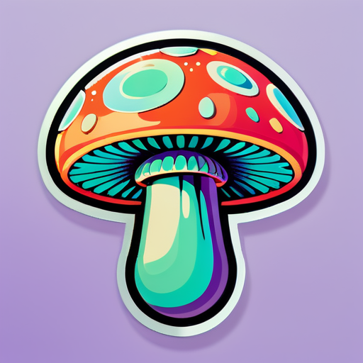 Psycodelic Pilz sticker