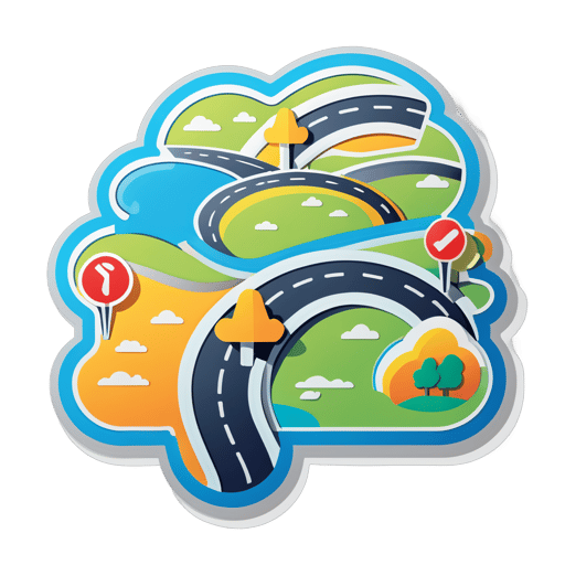 Road Map sticker