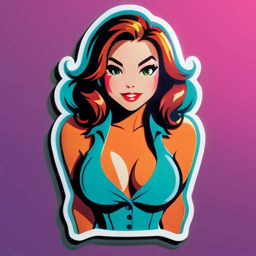 mulher sexy sticker