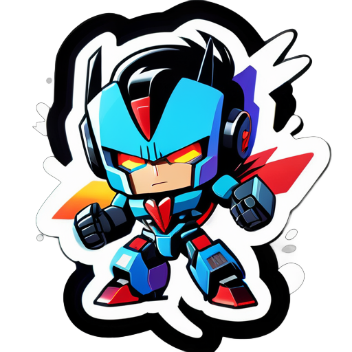 create transformer sticker, My son he 6 years old,  loves this cartoon.  sticker