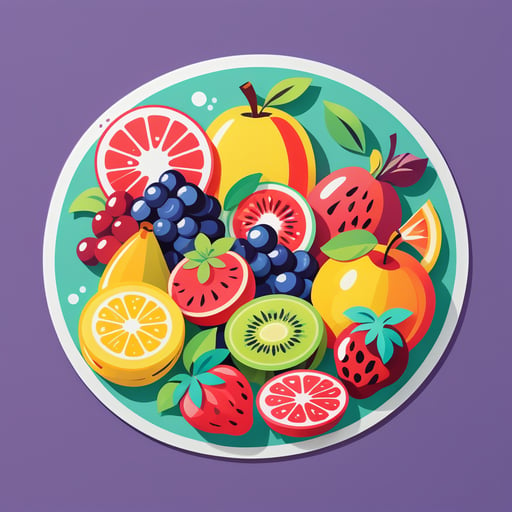 Mélange de fruits frais sticker