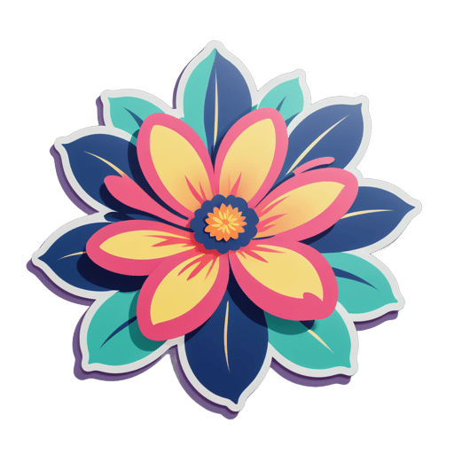 Flor em Flor sticker