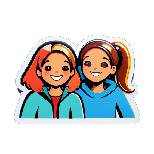 pegatina de la serie Friends sticker