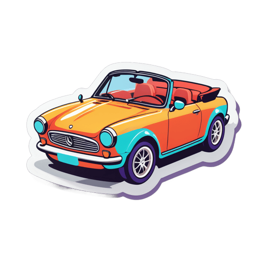 Convertible sticker