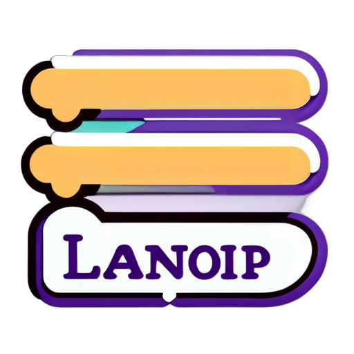 create a  name "BLOG" in font "Bradley Hand ITC" and color should be "Lavender" sticker