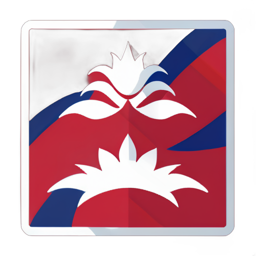 Flagge von Nepal sticker