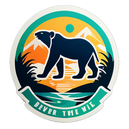 save wild life  sticker