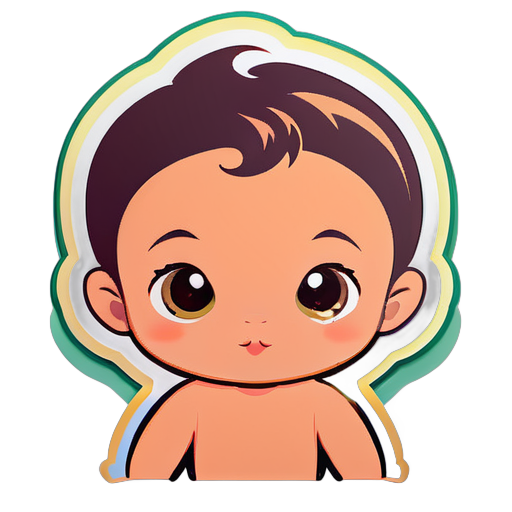 Bebê adorável sticker