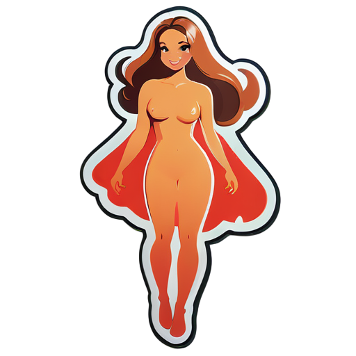 Mulheres bonitas estão nuas. sticker