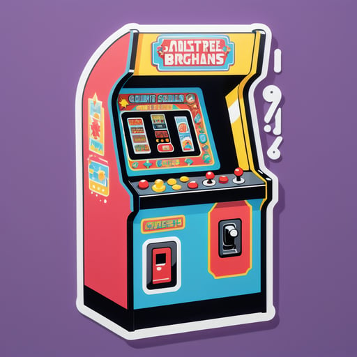 Máquina de Arcade Nostálgica sticker