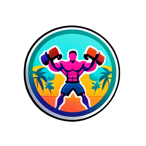 sitio web de gimnasio sticker