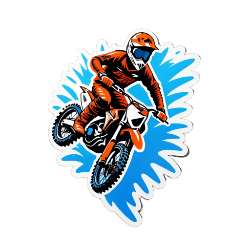 Dirt Bike Jump sticker