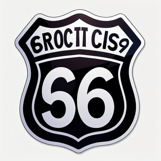 Route 66 Sign sticker