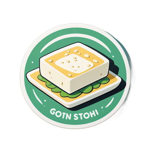 Frischer Tofu sticker