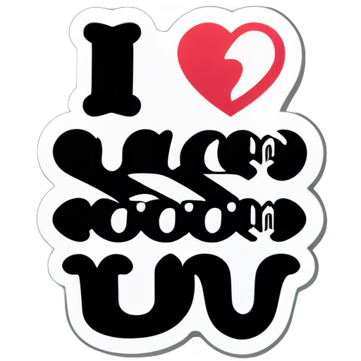 I love you, my beloved. sticker