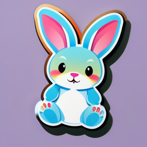 Un lapin sticker