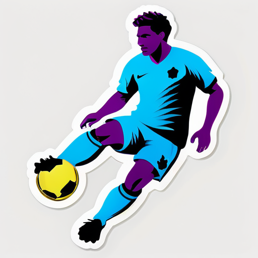 soccer player sticker