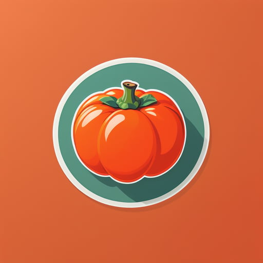 Elegant Persimmon sticker