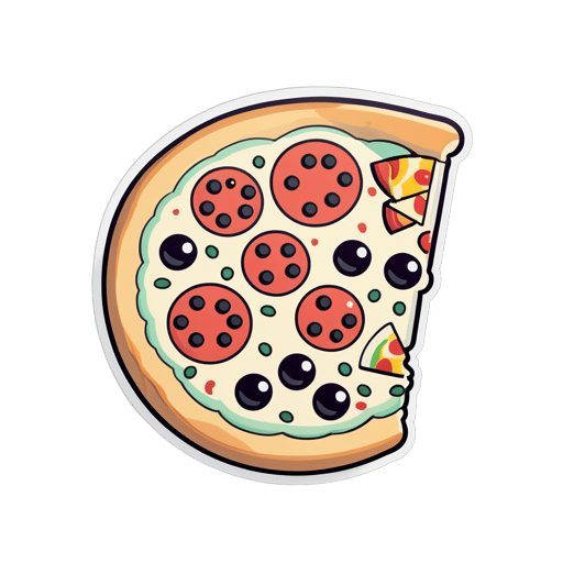 niedliche Pizza sticker