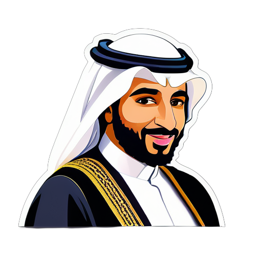 El príncipe Mohammed bin Salman bin Abdulaziz Al Saud sticker