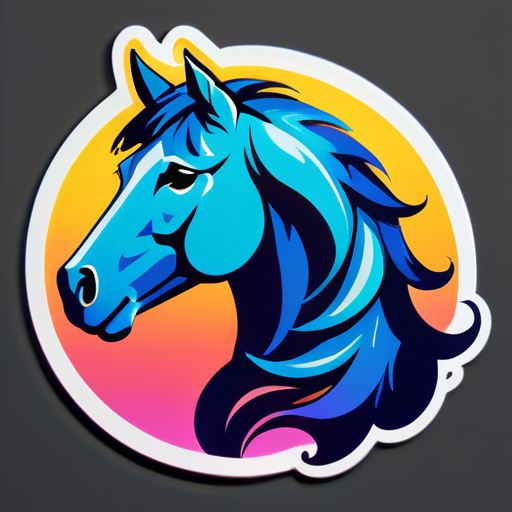 Com os sonhos como cavalos sticker