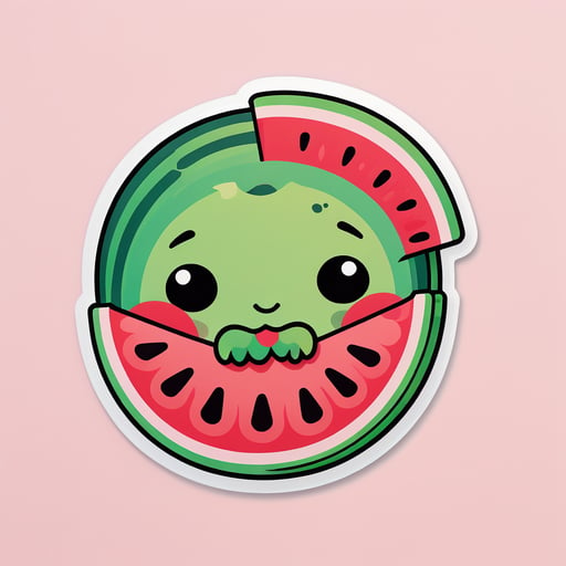 süße Wassermelone sticker