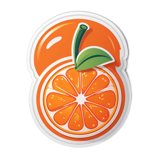 Leckere Orange sticker