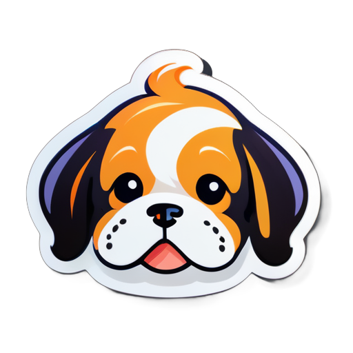 a cute dog  sticker